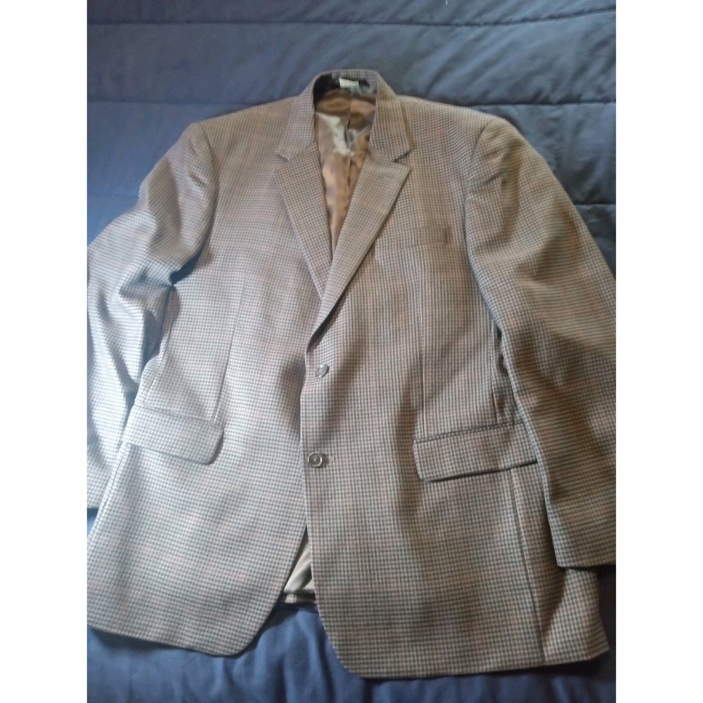 Jos. A. Bank Tan and Brown Patterned Blazer